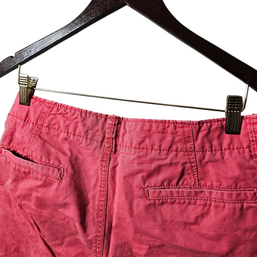 Aeropostale Size 32 Men’s Coral Red Flat Front Chino Dress Shorts Pink - Picture 7 of 7